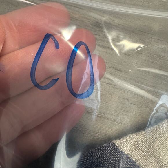 Cloth & Stone Blue Gingham Plaid Knotted High Low Blouse Large - Picture 11 of 11